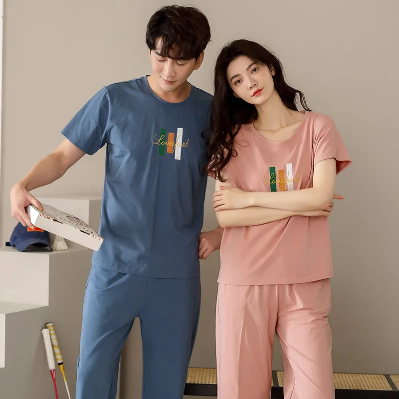 Пижама женская с коротким рукавом и штаны | Женская одежда