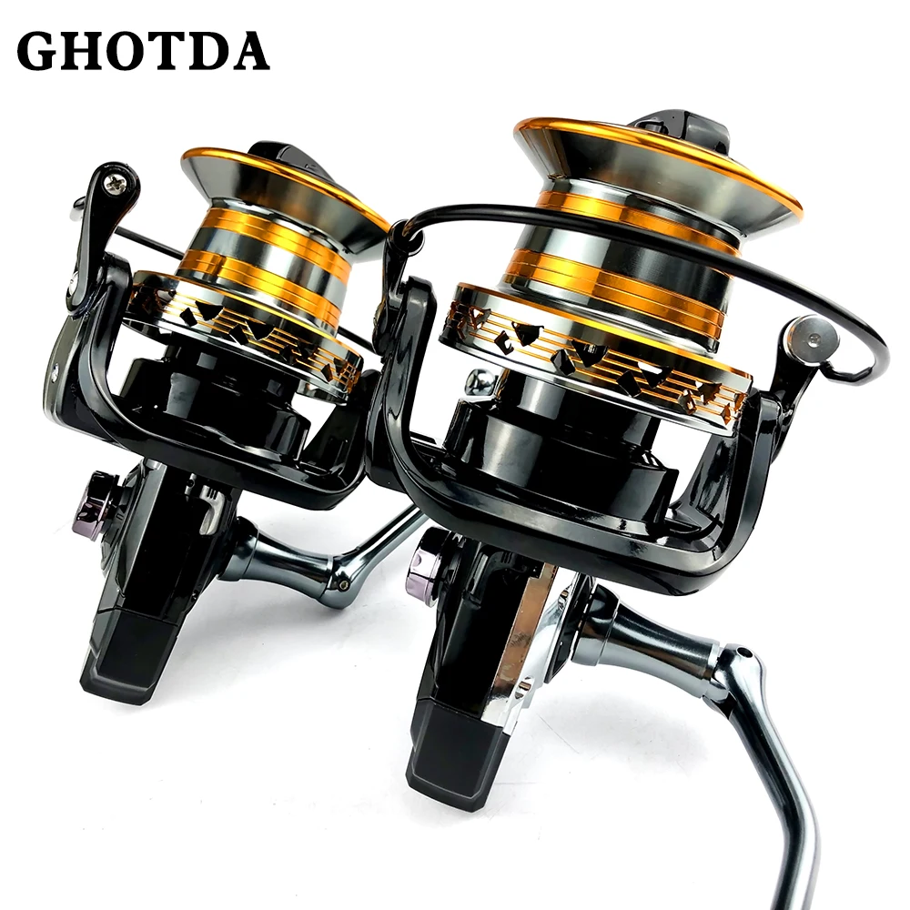 

GHOTDA Metal/Nylon Reel Feet Fishing Coil Distant Wheel 9000-12000 Series Spinning Fishing Reel Professional Fishing