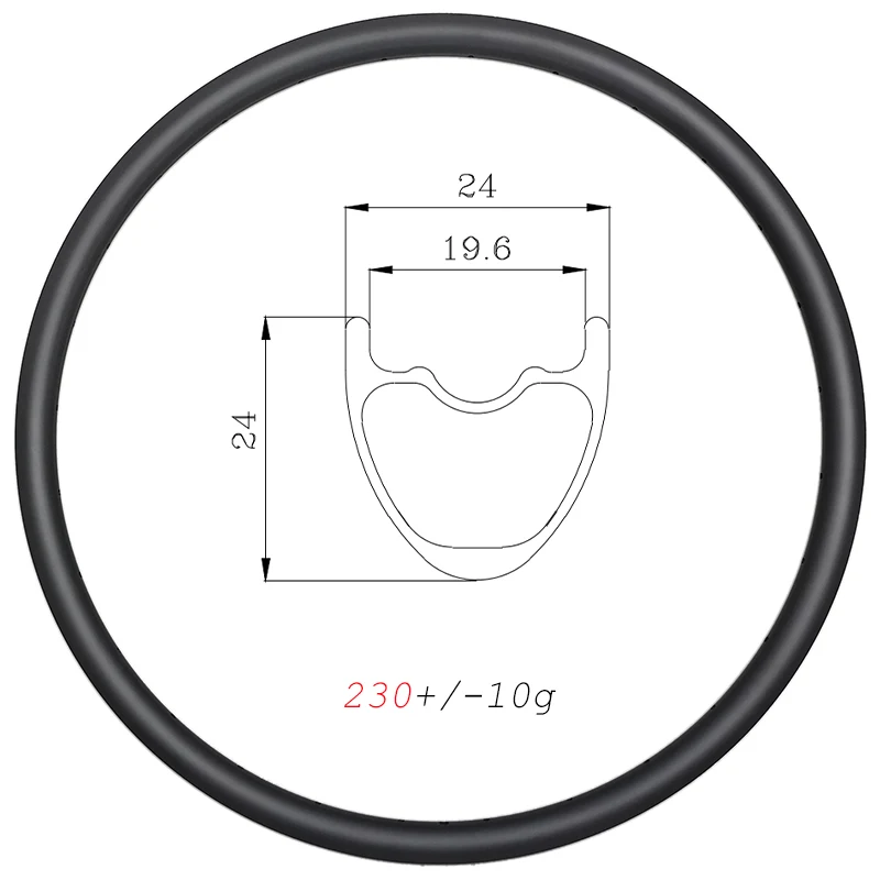 230g SL MTB XC шириной 24 мм Углеродные Диски 26er довод бескамерные диск 26 &quotколеса для