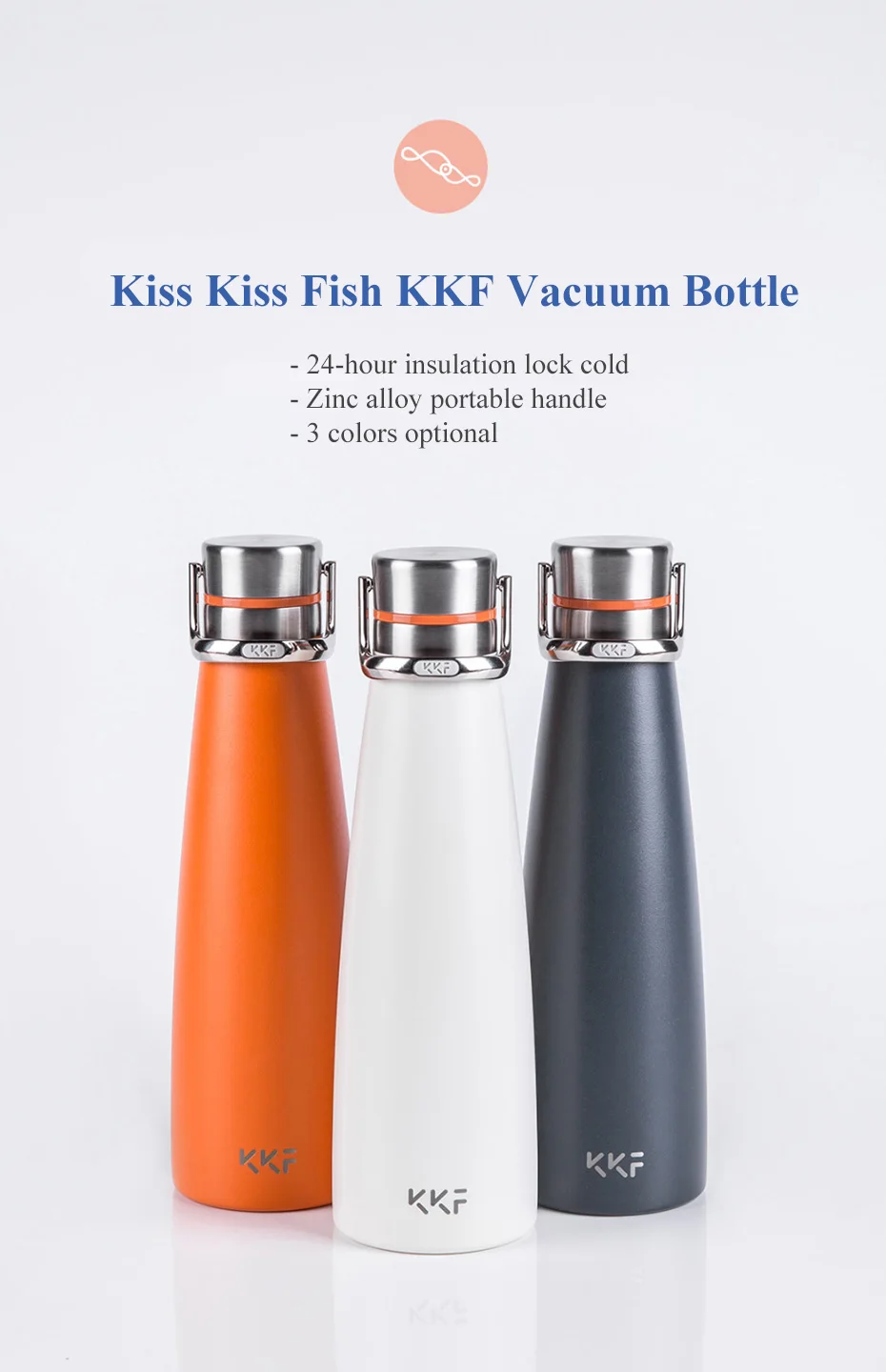 XIAOMI MiJia kkf KISSKISSFISH SU-47WS умный вакуумный термос бутылка для воды термос чашка портативные бутылки для воды