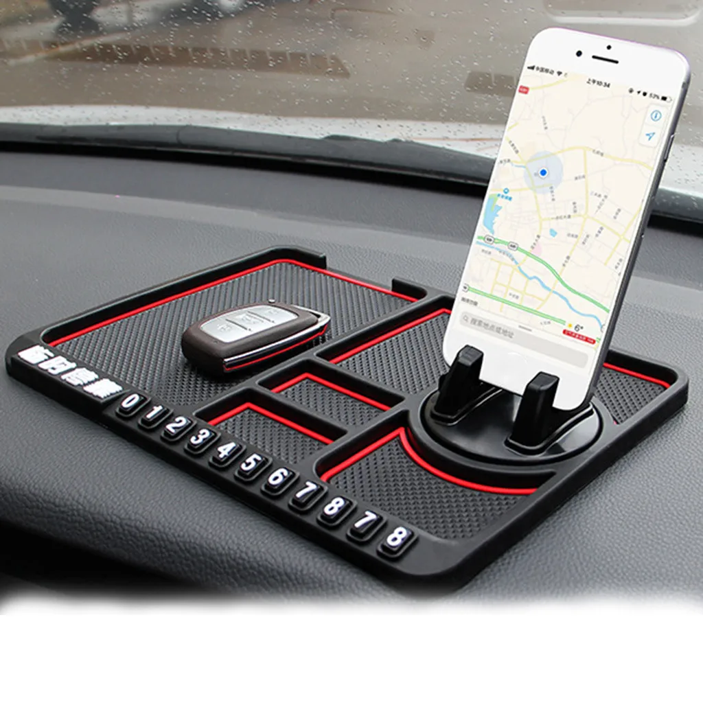 Противоскользящая накладка на приборную панель для сотового телефона брелоки