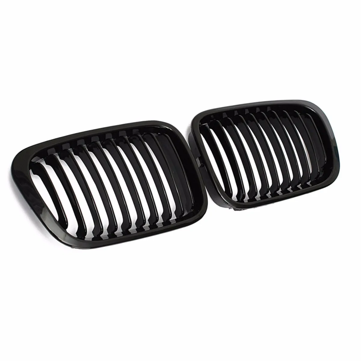 Пара передних грилей для почек черная блестящая решетка BMW 3 серии E46 323i 325i 328i 330i 1998
