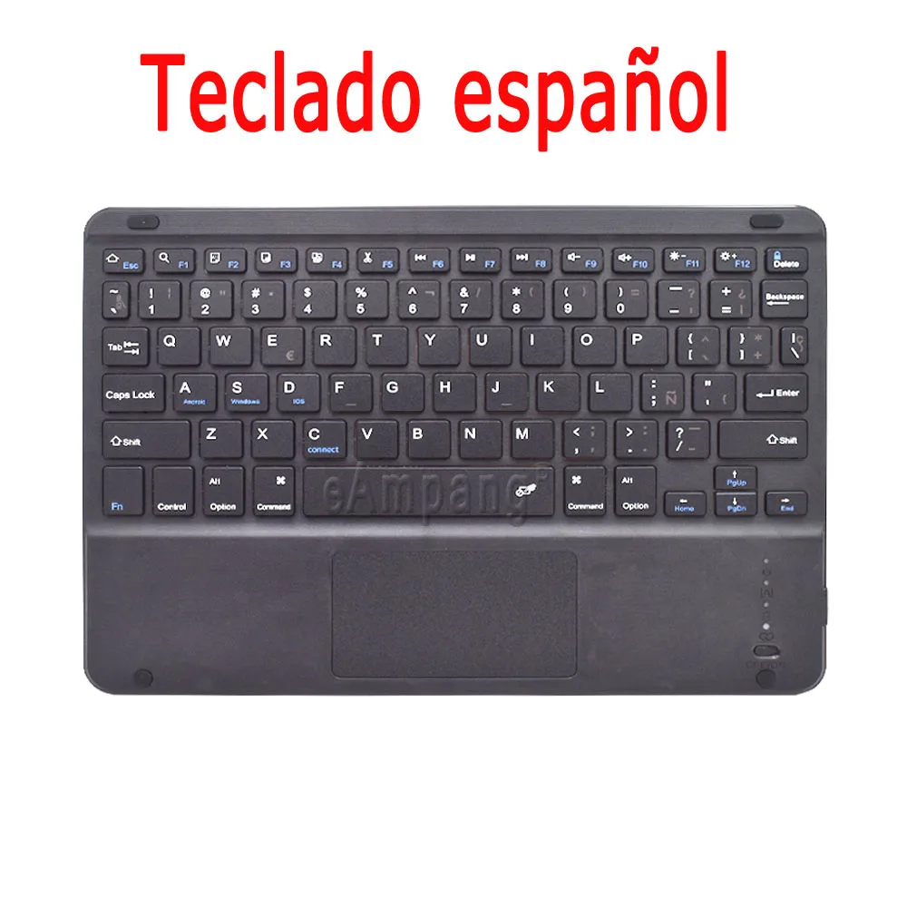 

Touchpad Spanish Keyboard Case iPad 9.7 2017 2018 5th 6th Air 2 10.2 7 7th 8th Air 4 2019 3 3rd 4th Pro 10.5 11 2020 2nd shell