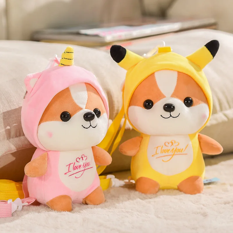 

Women squirrel shoulder bag elk plush girls doll messenger bag mobile phone bag