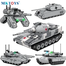 Боевой танк Titan Mech конструктор модель с солдатиками военная
