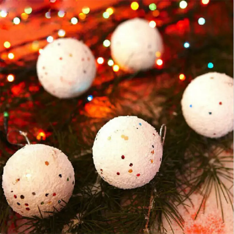 Christmas Pendent Party Suplies 6 pcs tree decoration pendant snowball Hanging Home Decor | Дом и сад