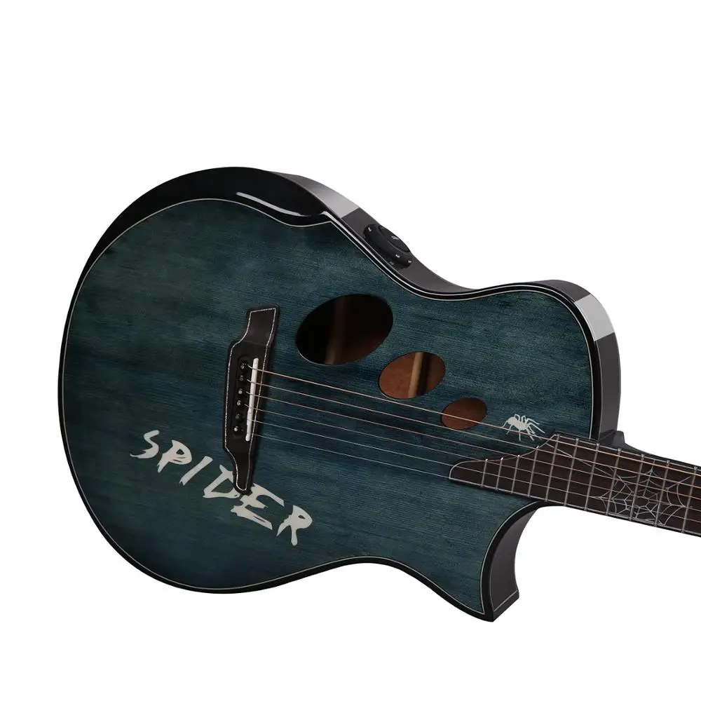Цветная гитара spider BL ручной работы акустическая электрическая ra acustica | Спорт и