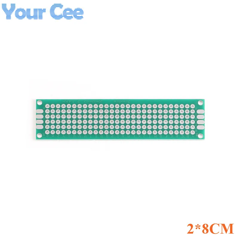 4 шт./лот 2X8 4X6 5X7 6X8 двухсторонний прототип Diy PCB универсальная печатная плата набор