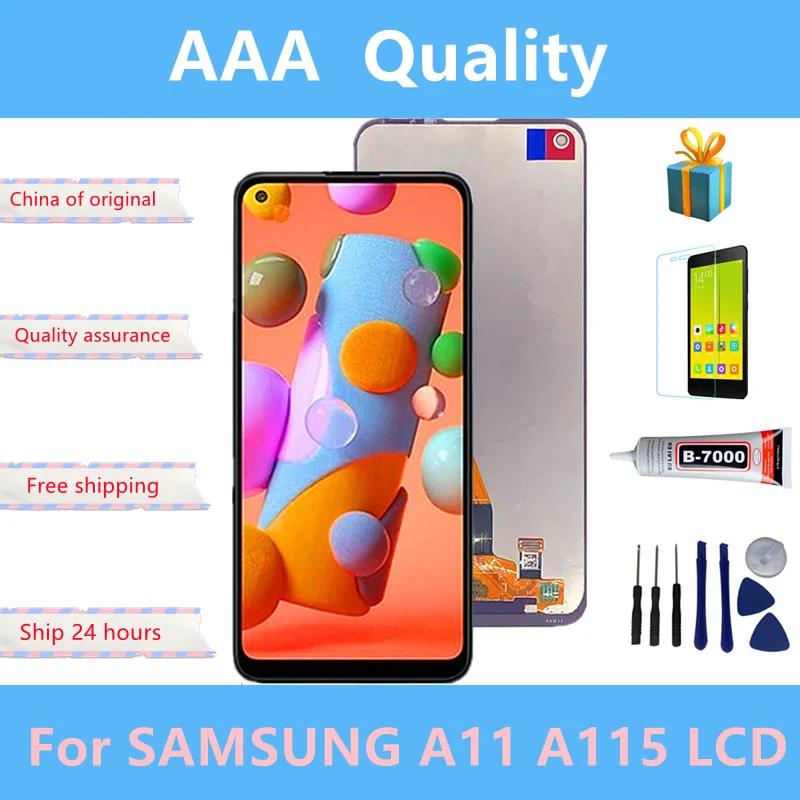 100% Original LCD For Samsung Galaxy A11 LCD Display Touch Screen Assembly For Samsung A115F A115F/DS Lcd With service pack