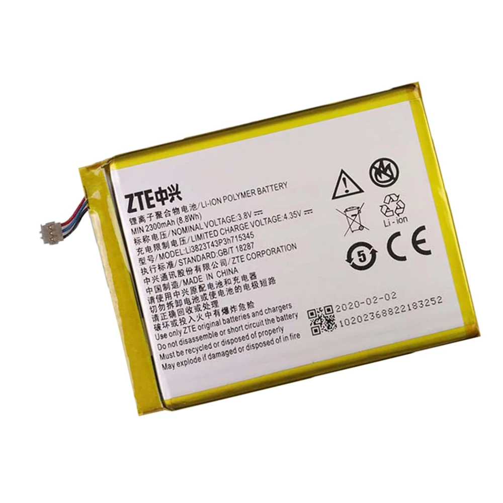 Аккумулятор LI3820T43P3h715345 3 8 в 2300 мач для ZTE MF910 MF910S MF910L MF920 MF920S сменные батареи Grand S