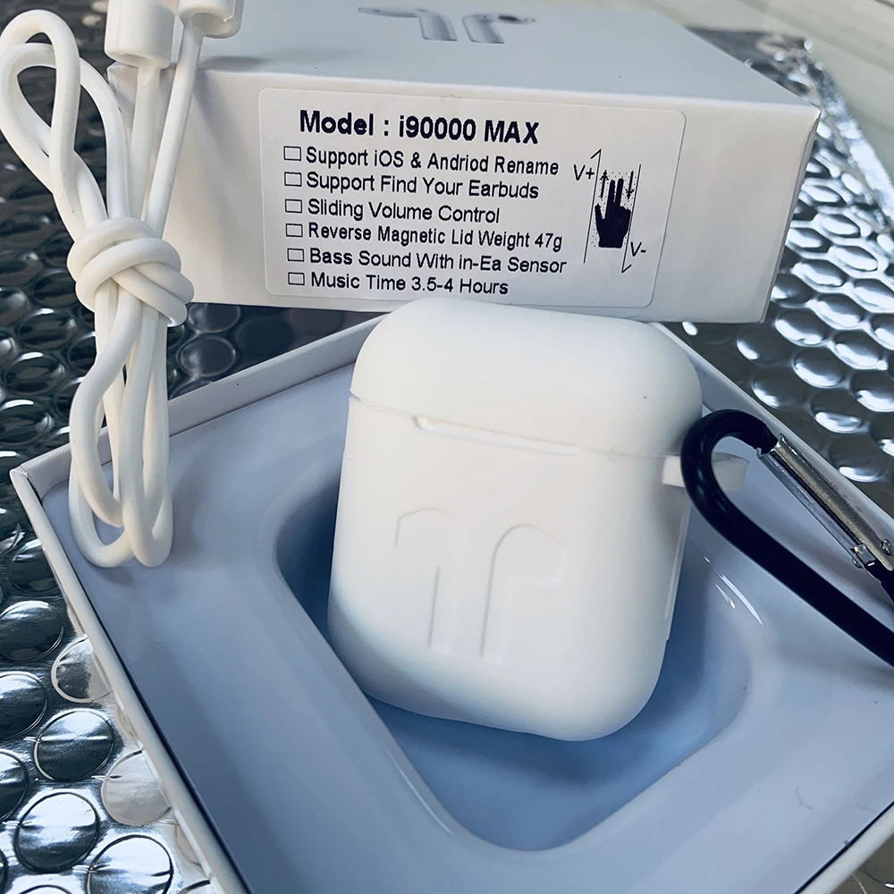 I90000MAX TWS Arie 2, беспроводные наушники, 8D, супер бас, Bluetooth 5,0, наушники, раздвижные, регулировка громкости, наушники PK i5000 i9000tws