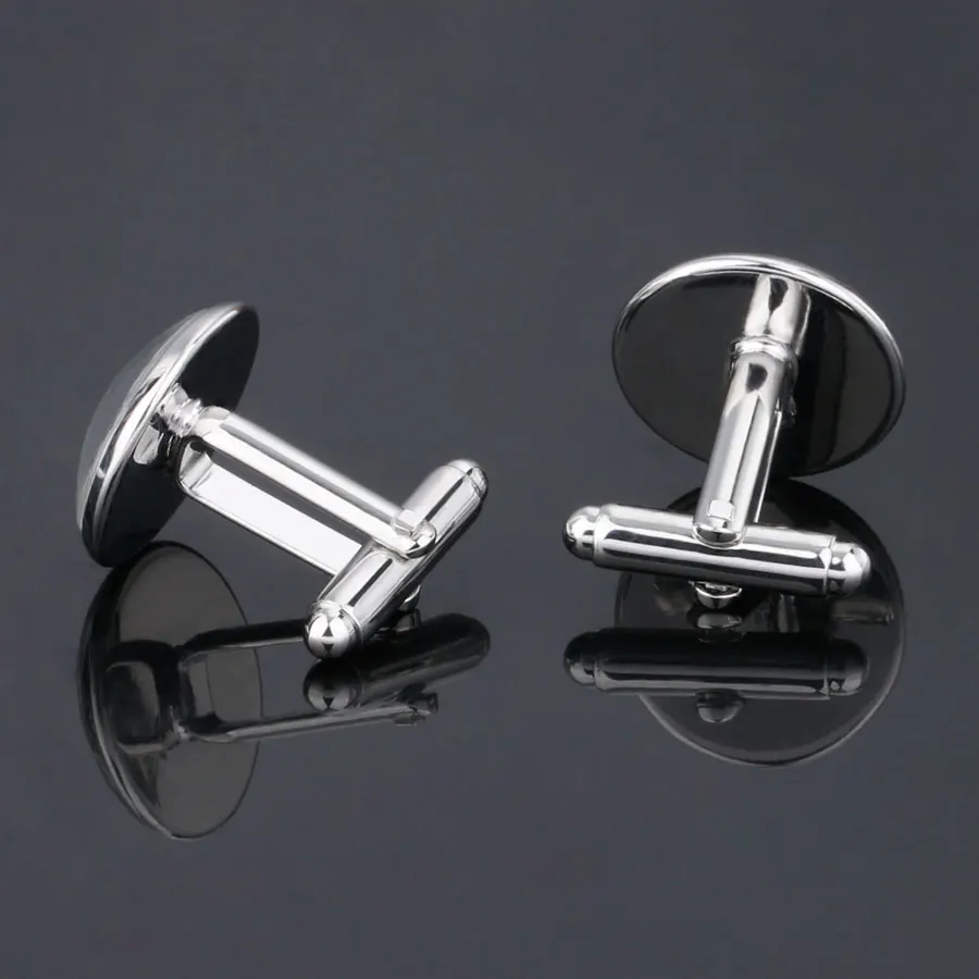 

Men's Fashion A-Z Single Alphabet Cufflinks Silver Color Letter Cuff Button for Male Gentleman Shirt Wedding Cuff Links Gifts