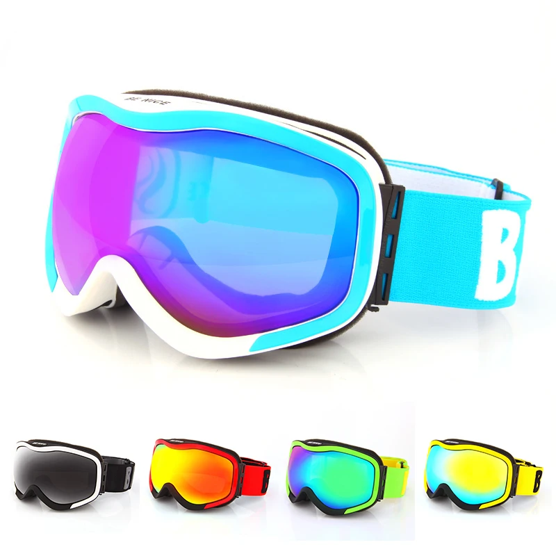 Лыжные очки для мужчин и женщин, мужские очки для сноуборда, двухслойная противотуманная большая Лыжная маска UV400, защитные очки, очки для ка... от AliExpress WW