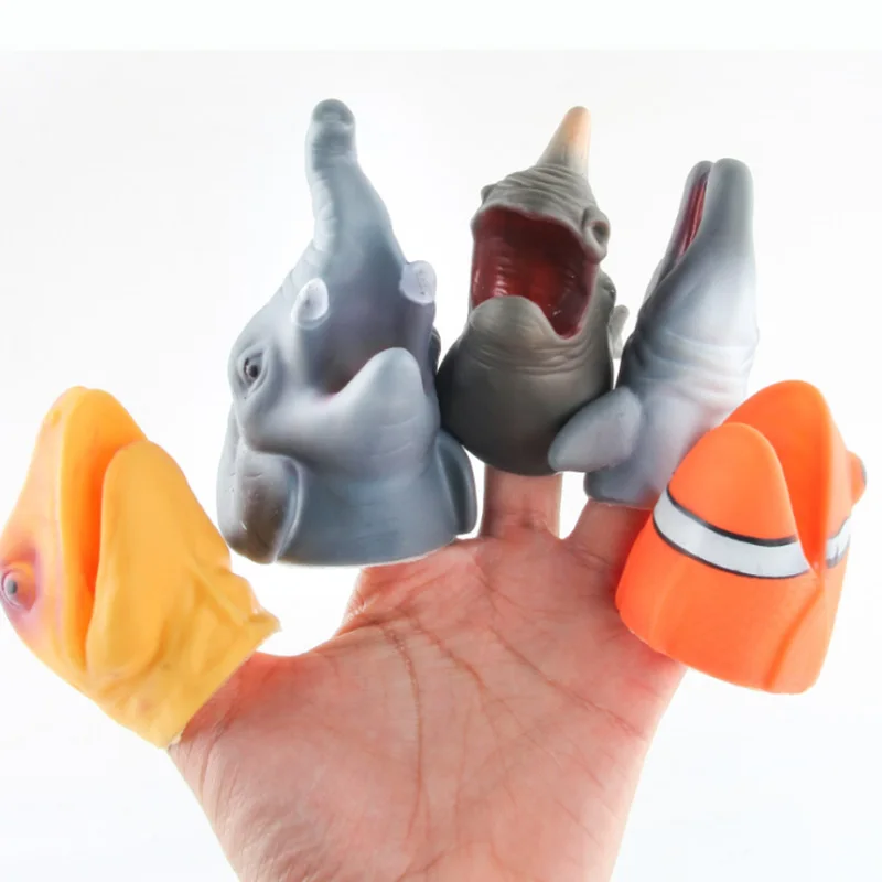 Фигурка животного из морской дикой природы на палец коллекционные игрушки