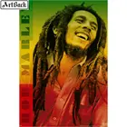 ArtBack Алмазная картина Боб Марли Портрет полный квадрат Регги Музыка Ямайка певец вышивка мозаикой из стразов рукоделие настенная палка