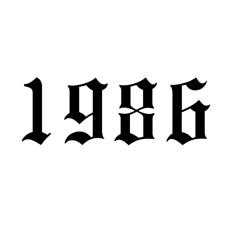1986 Кольца для мужчин и женщин из нержавеющей стали с номером года на заказ, розовое золото, серебро, открытое мужское женское кольцо, модное обручальное свадебное ювелирное изделие - Цвет основного камня: 1986