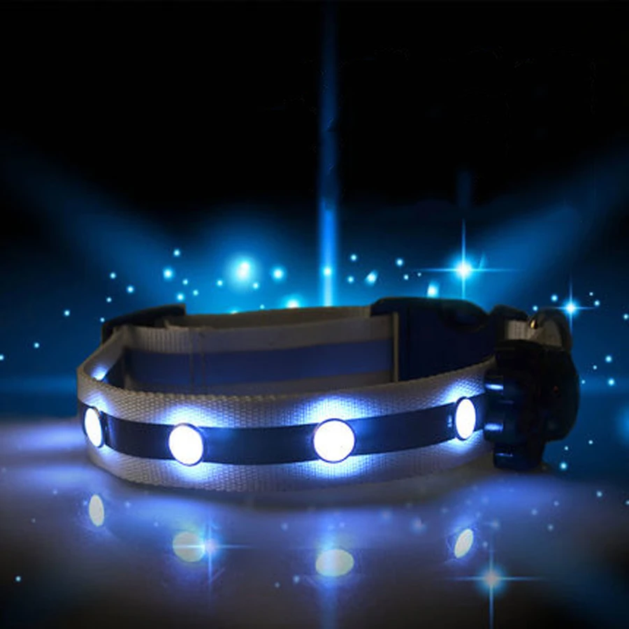 Тренировочный ошейник для собаки мигающий с подсветильник кой светодиодная