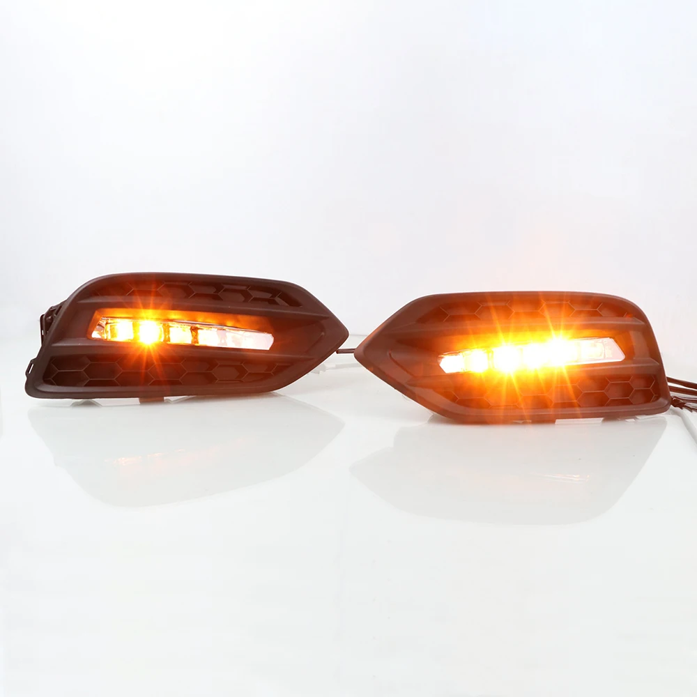 3 вида цветов LED DRL Дневной свет для Honda Vezel HR-V 2019 + дневные ходовые огни дальнего