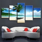 Пейзаж море пляж океан рассвет Маяк Тропический 5 шт. настенные картины для гостиной цветная Живопись Искусство домашний декор