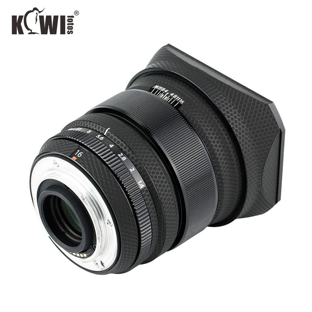 KIWIFOTOS Противоскользящий чехол для объектива и крышки защитный FUJIFILM XF 16 мм f/1 4 R WR