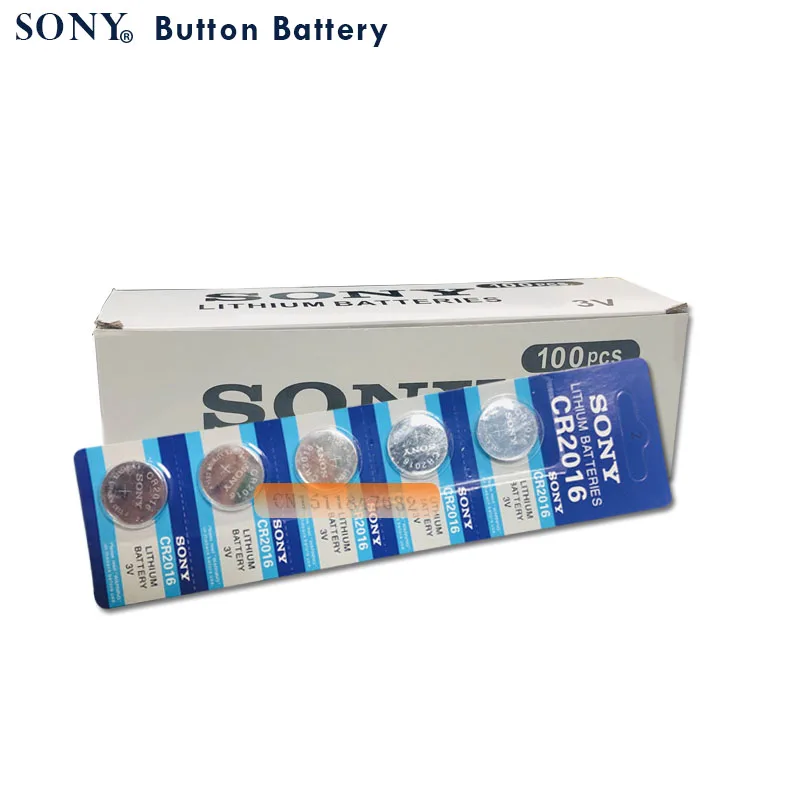 10 шт. Литиевые Батарейки SONY 3V DL2016 KCR2016 CR2016 LM2016 BR2016 высокой плотности энергии |