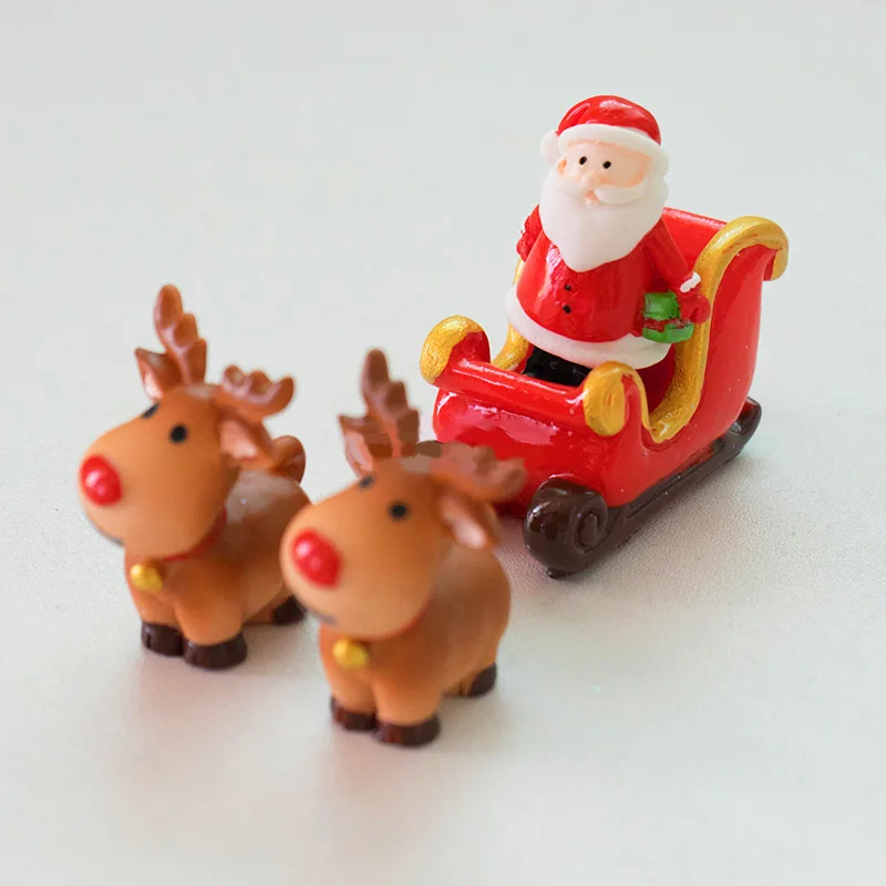 Мини Рождественская микро пейзаж Санта Клаус елка креативное украшение