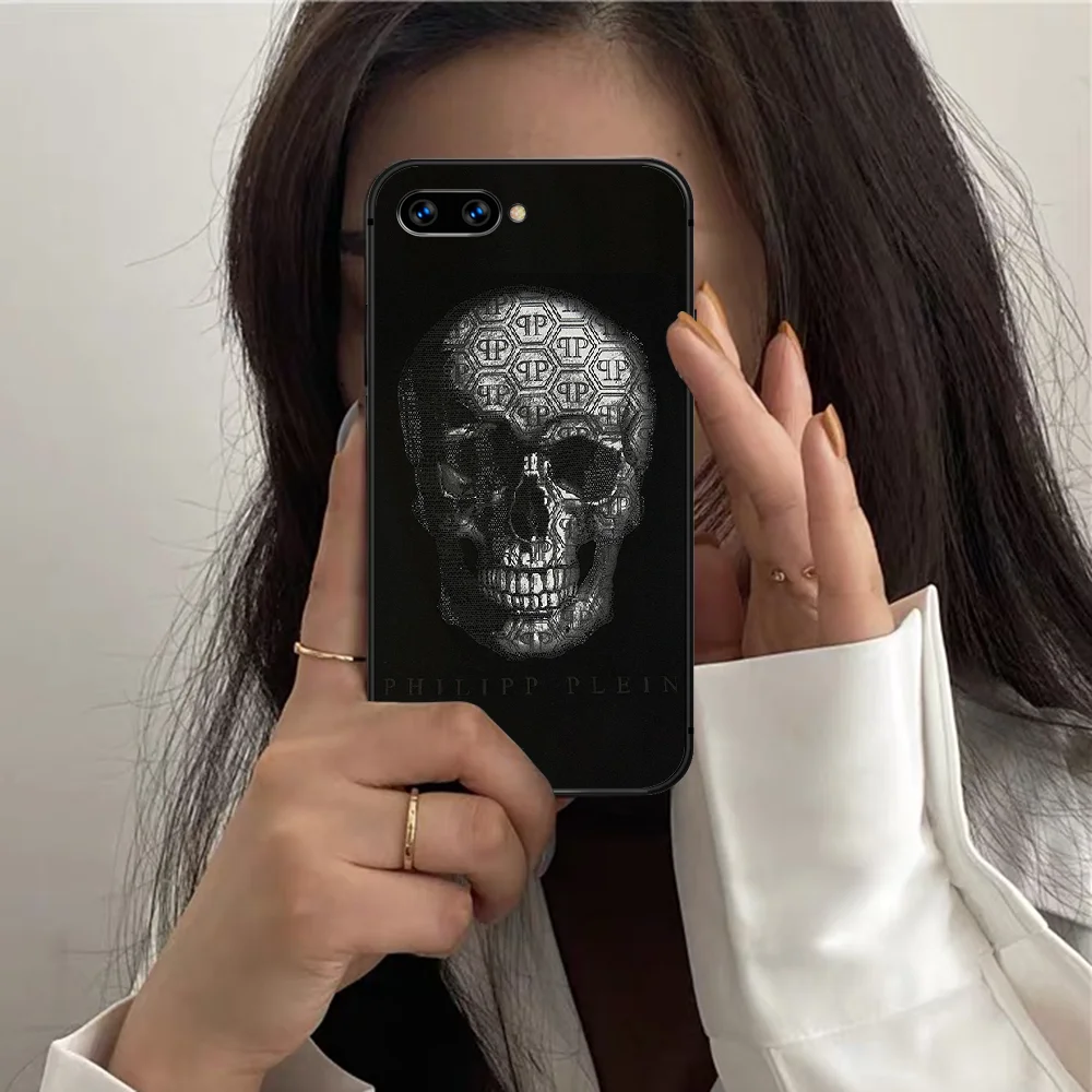 

QP Luxury Brand Philipp Phone Case For HUAWEI Honor 7 8 A 9 X Mate 10 i 20 V 40 Pro Lite Y7 2019 black Hoesjes Trend Cover