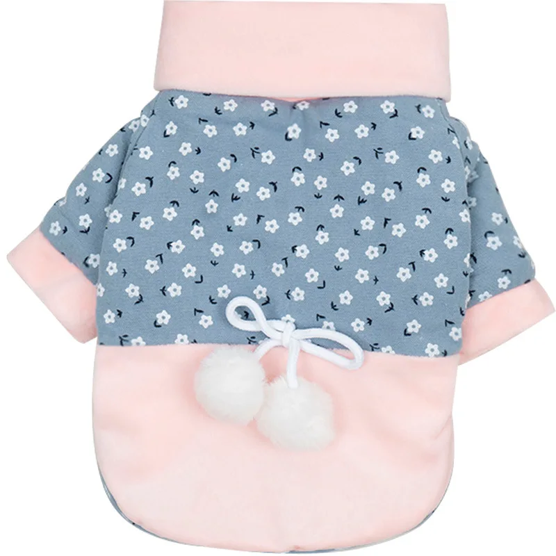 

Cheap Pet Clothing Products Autumn Winter New Warm Polyester Cat Small Dog Clothes Coats Jackets For Puppy Teddy Chihuahua