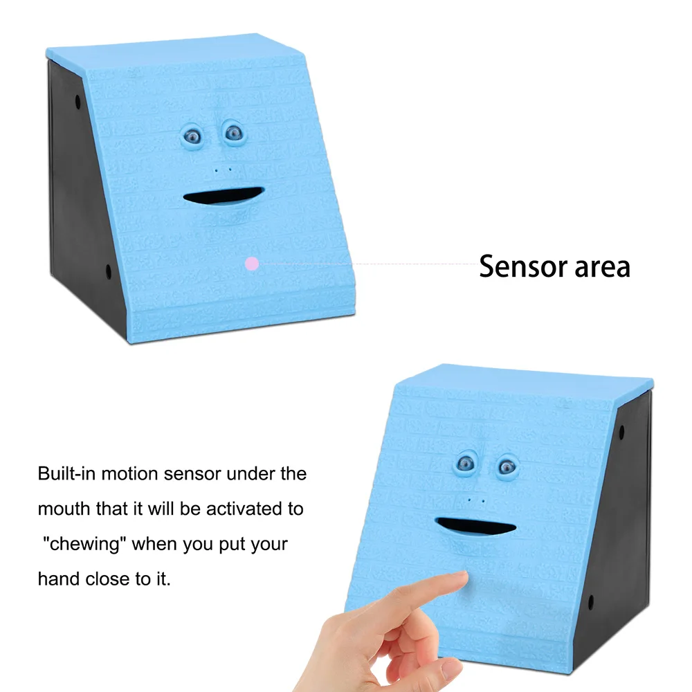 Копилка с человеческим лицом умный датчик будет перемещать функции лица