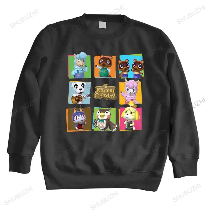 

Animal Crossing Group sweatshirt Men Cotton Video Game Crew Neck Printed Harajuku hoodies Merch Gaming Lover Clothing euro size