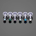 1 шт., женские серьги-гвоздики с фианитом, 16 г