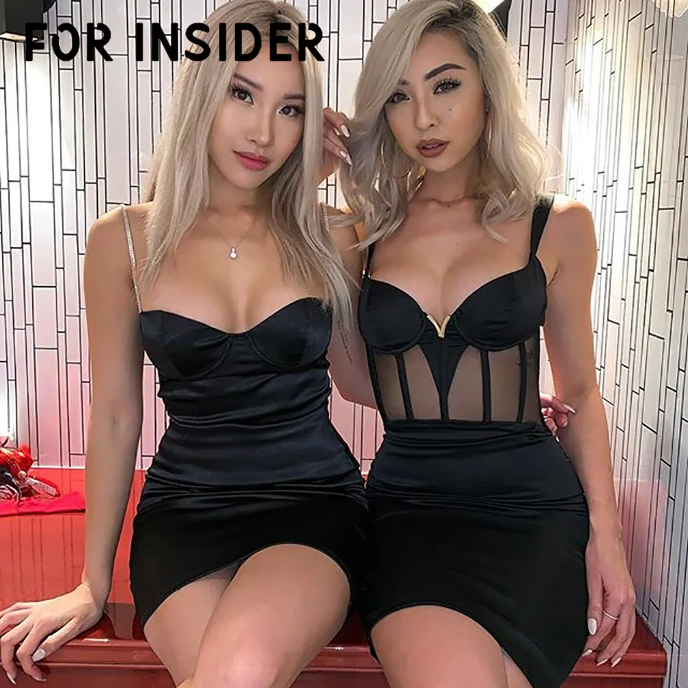 Сетчатое прозрачное облегающее атласное мини платье для женщин в стиле пэчворк