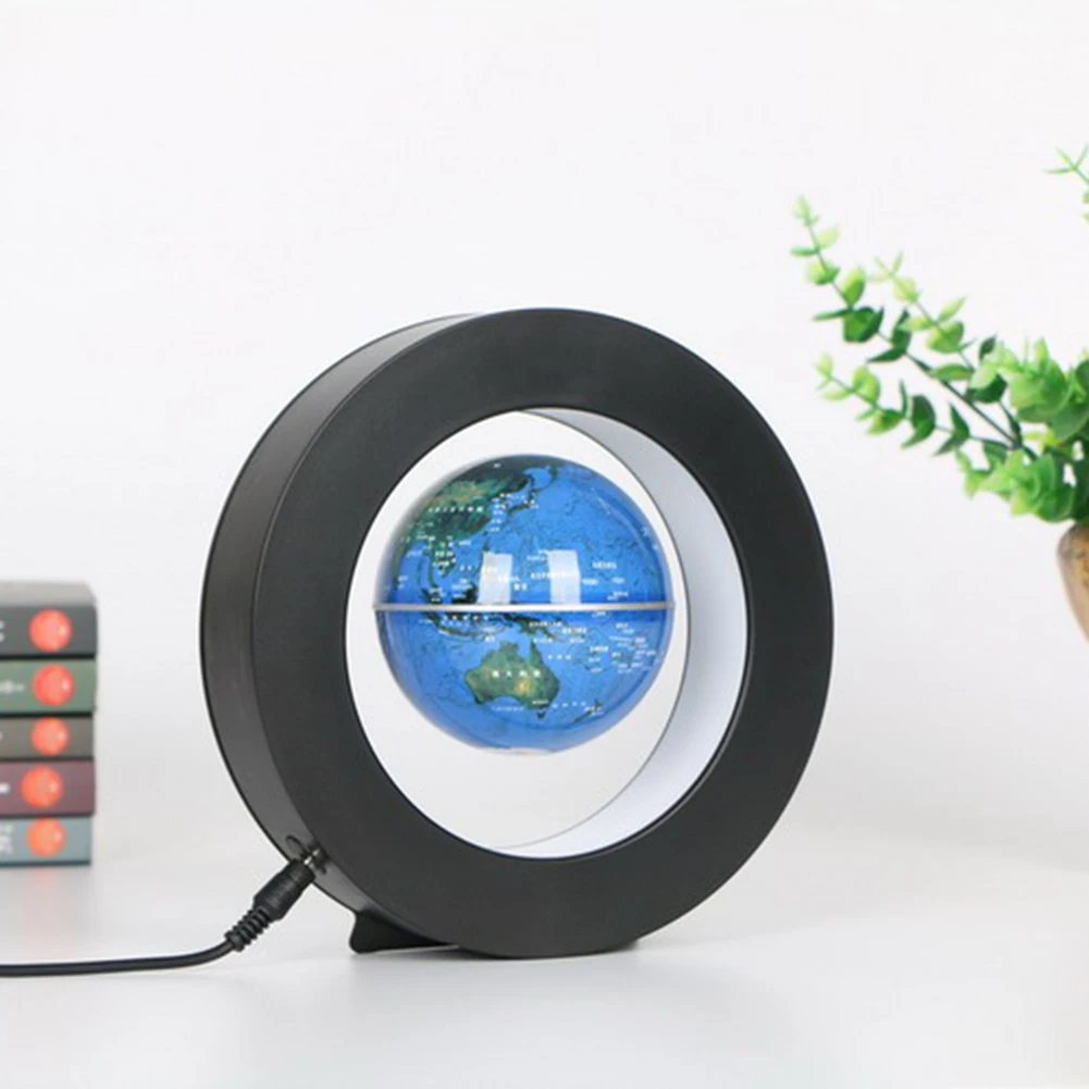 

O Shape Magnetic Levitation Globe LED Light Anti Gravity Suspension Geography World Tellurion Desk Decoration Novelty Lighting