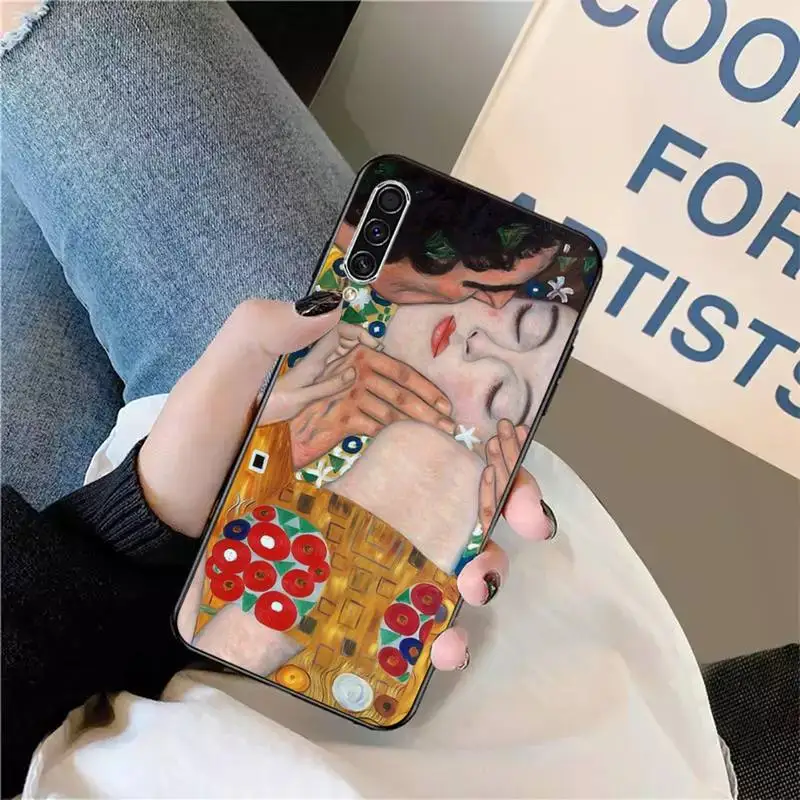 

Retro Kiss by Gustav Gustav Klimt Phone Case For Samsung galaxy S 9 10 20 A 10 21 30 31 40 50 51 71 s note 20 j 4 2018 plus