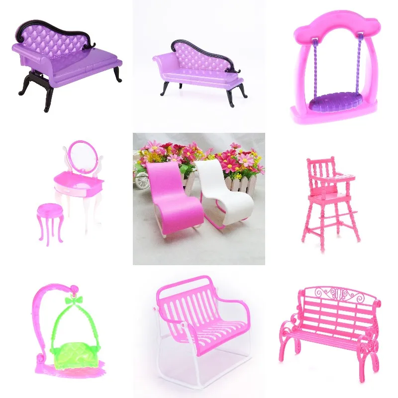 1 шт. кресло качалка для кукольных розовых стульев дом мечты гостиная Gardan