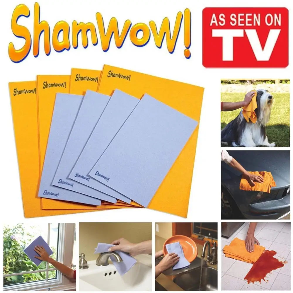 Высокое качество неабразивные супер абсорбирующие Shamwow Shammys моющие сушки Sham