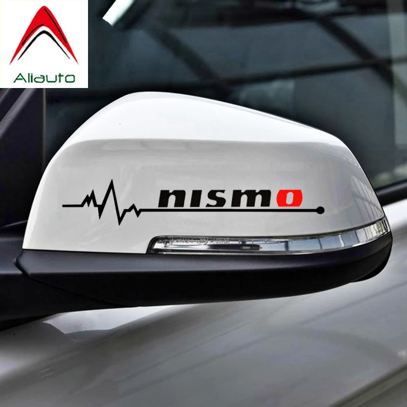 

Aliauto 2 X Nismo Car Rearview Mirror Sticker and Decal Accessories for Nissan Tiida Sunny Qashqai March Teana X-trai 12cm*2cm