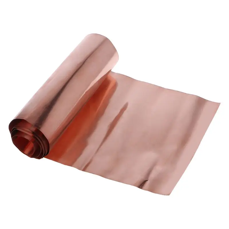 

50LB 1pc 0.1x200x1000mm Copper Sheet Roll High Purity Pure Copper Cu Metal Sheet Foil Plate For Industry Supply