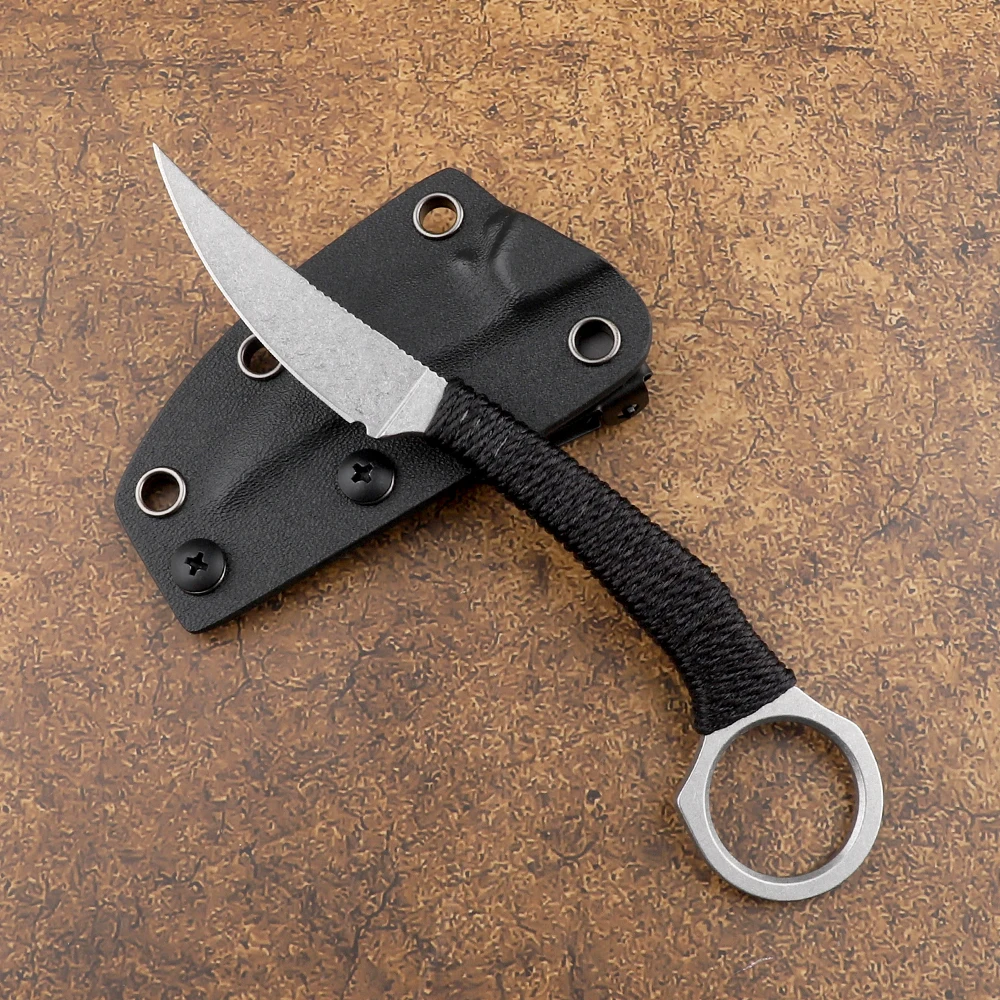 Портативный керамбит тактический нож с фиксированным лезвием D2 Карманный CS Go