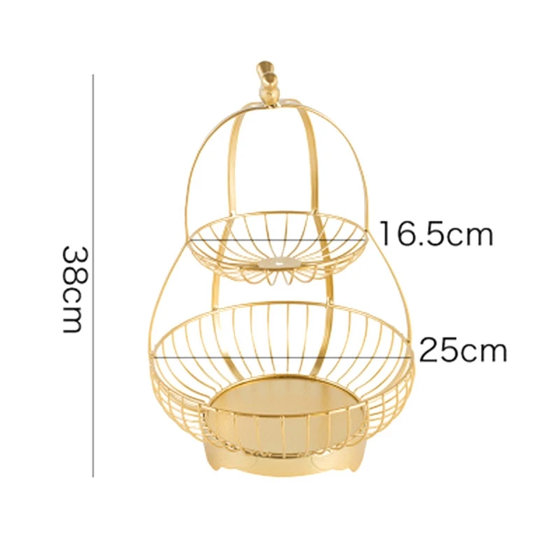 

Fruit Tray Living Room Home Double Fruit Tray Nordic Ins Multi-Layer Fruit Basket Snack Fruit Tray