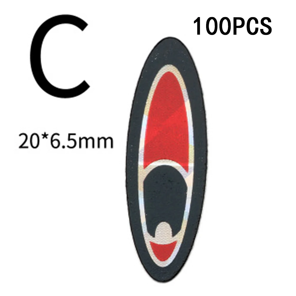 

100pcs Luya Fake Bait 3D Simulation Eyeball Flash Flat Sticker Back Glue Simulation Fisheye Artificial Fish Eyes