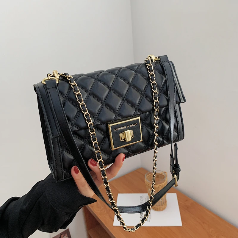 

Luxury Design Women Leather Handbags 2021 New Fashion Women Classical Diamond Lattice Handbags Women Crossbody Bags