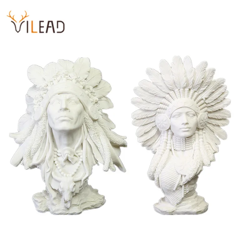 VILEAD 30 см индийские женские Статуэтки из песчаника винтажный домашний декор