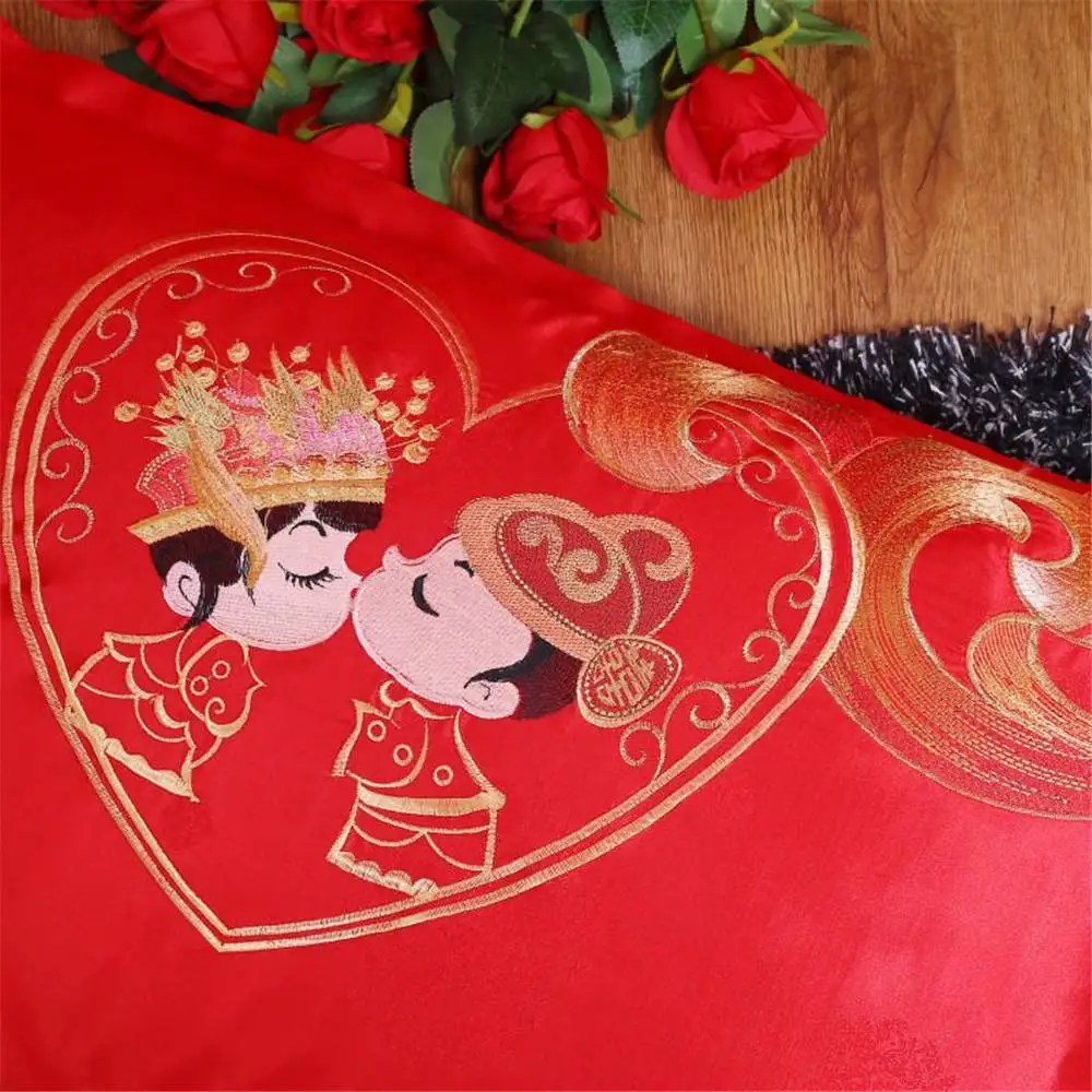 2019 счастливые пожелания свадебные комплекты постельного белья 100% хлопок