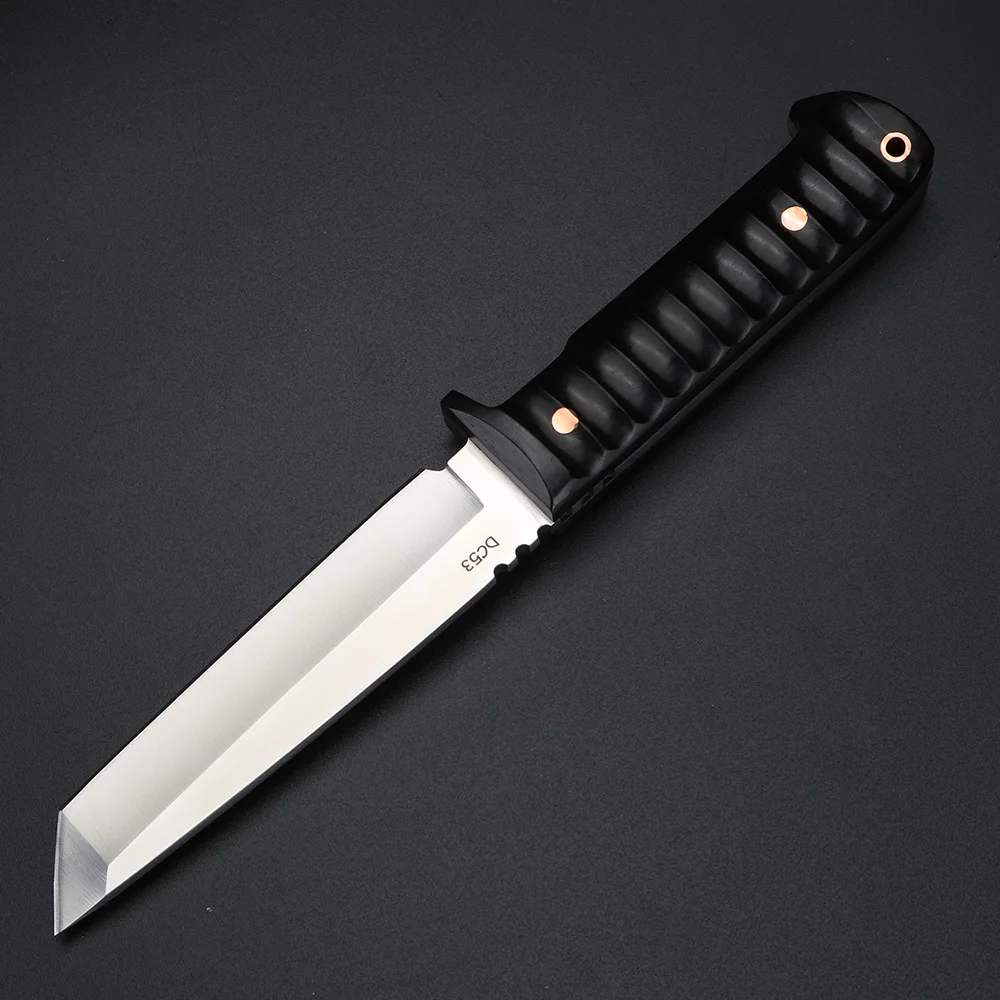 XUANFENG D2 Steel Outdoor Survival Knife 5mm Thickness Camping Picnic Hand Tools Full Tang Fixed Blade Knives with Sheath | Инструменты