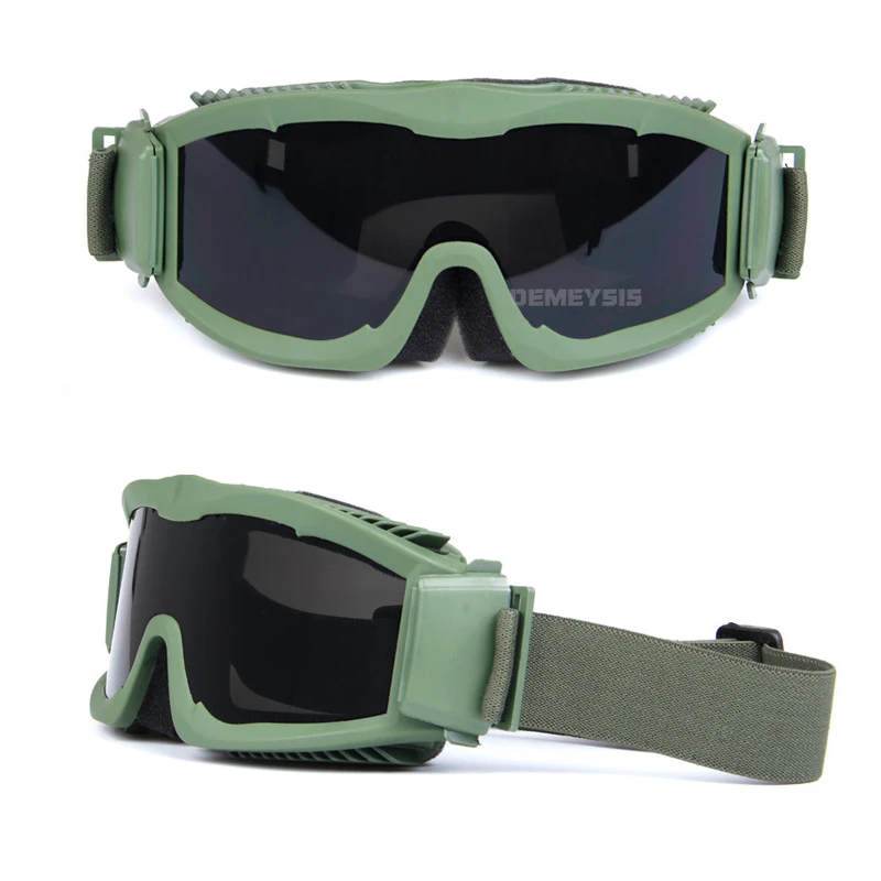 

Military Airsoft Tactical Goggles Shooting Glasses for Men 3 Lens Airsoftsports Paintball Motorcycle Windproof Cs Wargame