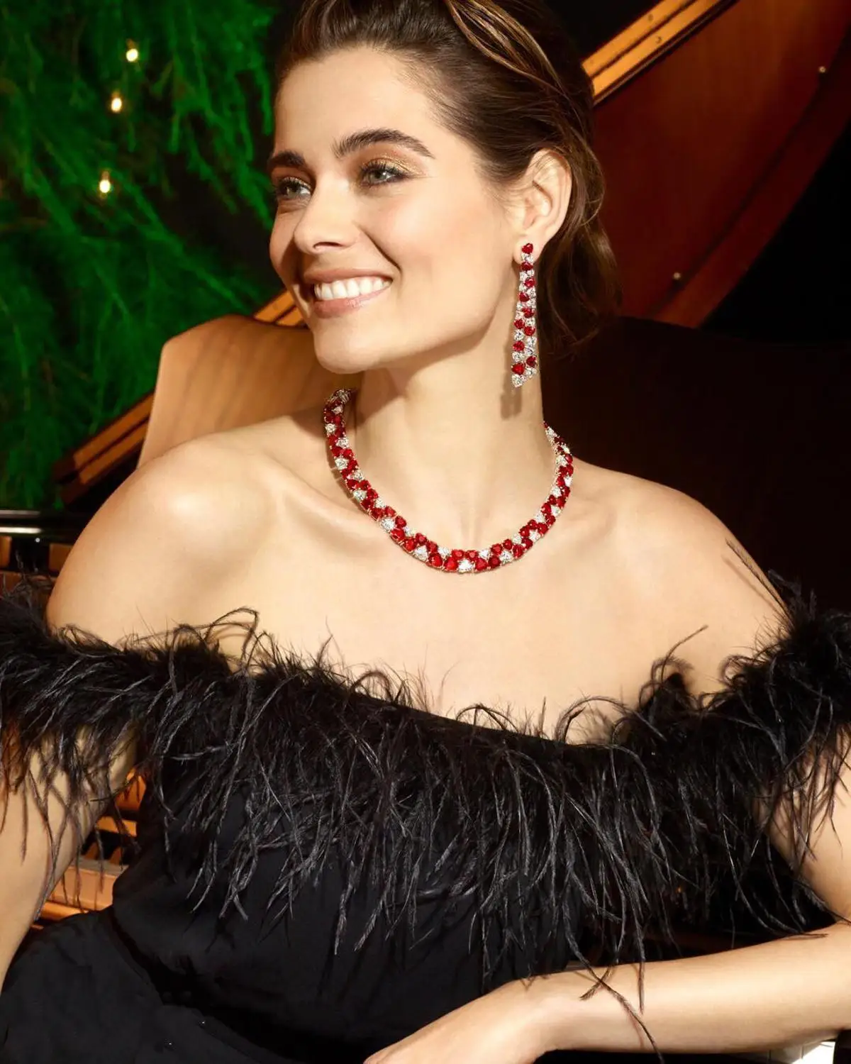 Janekelly Нигерия СВАДЕБНЫЙ Цирконий для женщин вечерние ринка роскошное Ожерелье