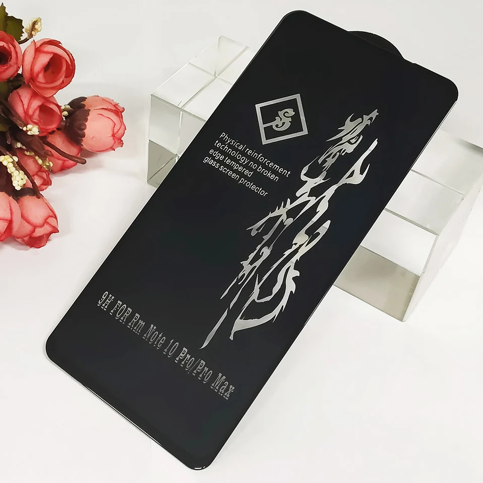 Закаленное стекло 6D для Xiaomi Poco X3 Nfc F3 M3 Mi 10t Lite A2 8 9 Mi8 Mi9 защиты экрана Redmi Note10 Note 10 Pro 7