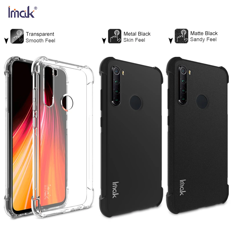 Для Xiaomi Redmi Note 8 чехол IMAK плотный чехол с защитой от падения защита, подушка безопасности Чехол из мягкого ТПУ для Xiaomi Redmi Note 8