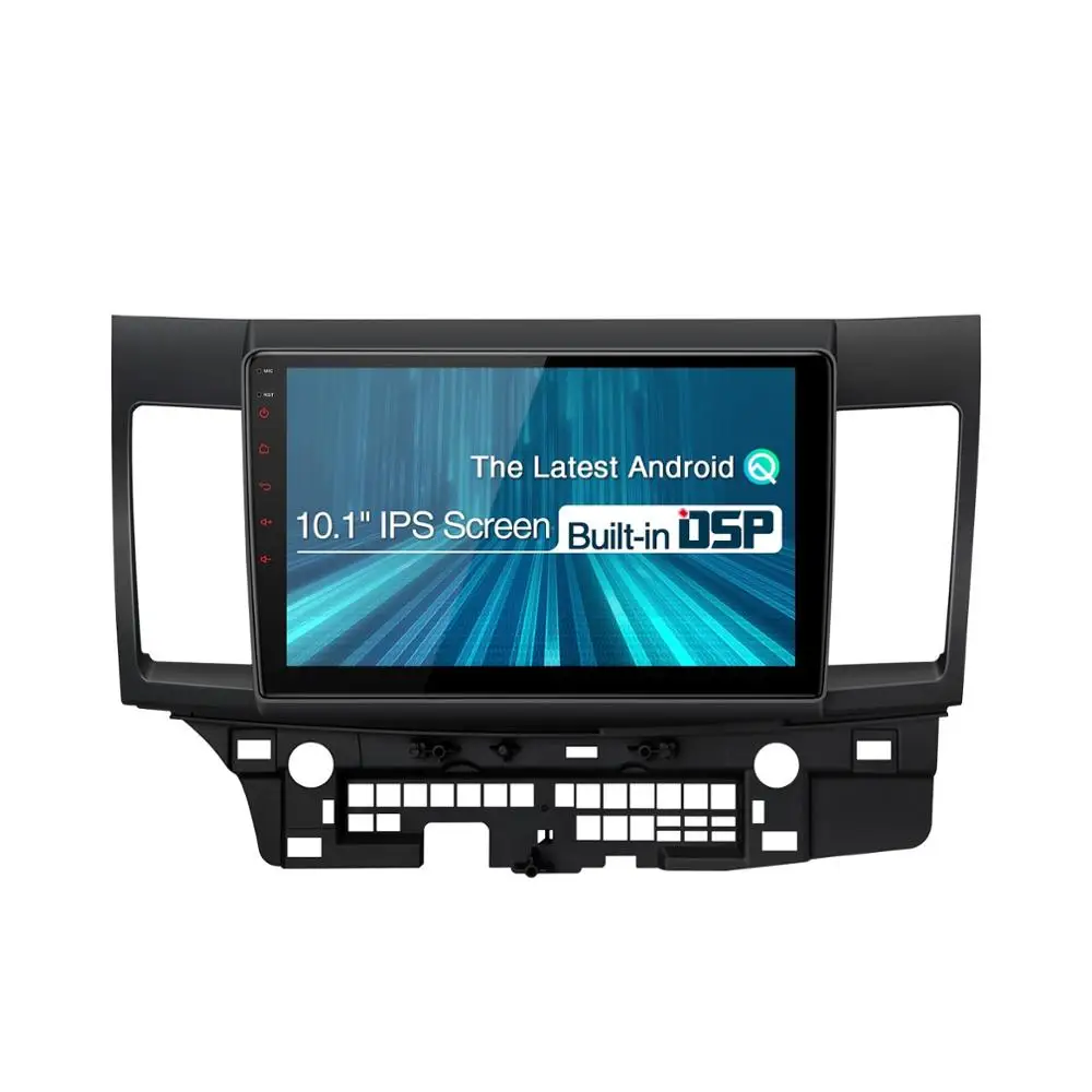 10 1 &quotAndroid 0 Q OS автомобильный мультимедийный навигатор GPS радио для Mitsubishi Lancer 2007 2017